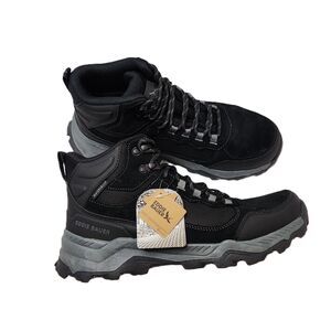 Black Conquistador Style Boot Faux Leather Pirate Boots Black Over-Shoe Accessory  main image 3